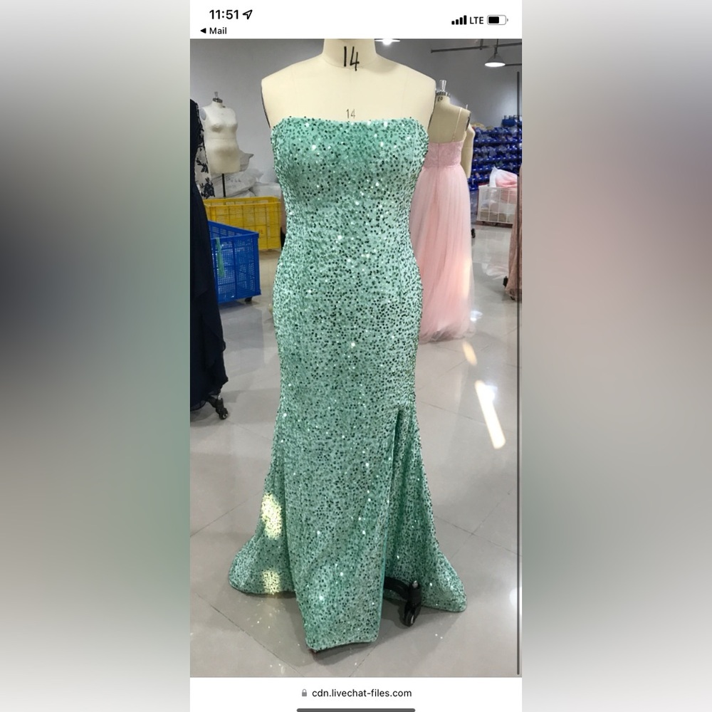 Green size 14 prom dress